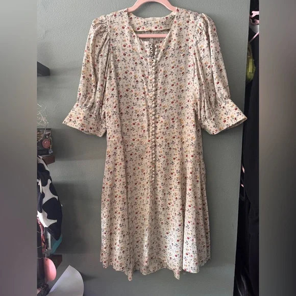 Doen Floral Cream Dress - Picture 3 of 8